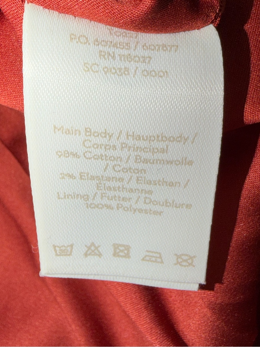 Boden Rust-Orange Mini Skirt with Front Pockets - Picture 6 of 9